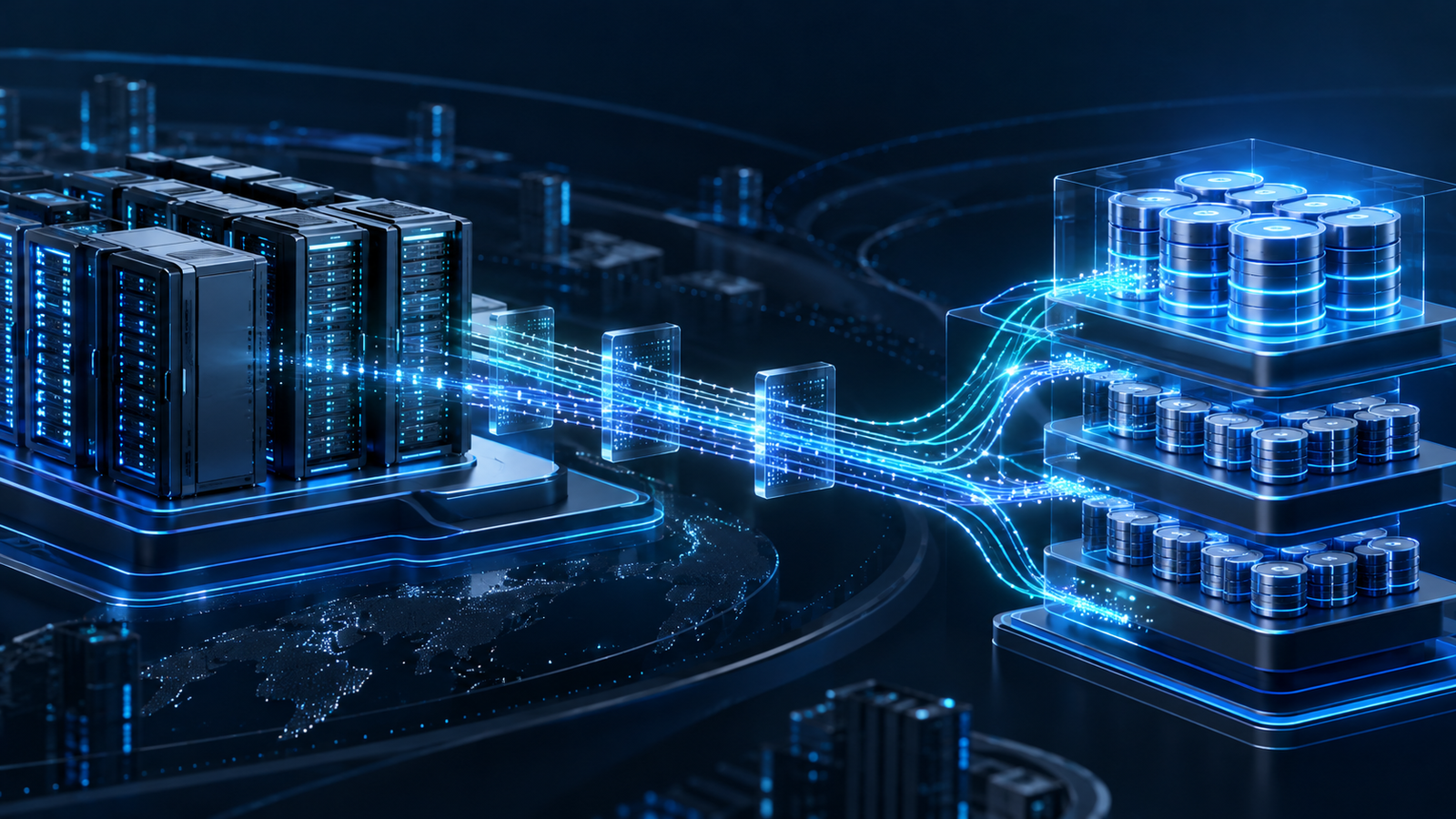 Backup, Storage & Disaster Recovery infrastructure visual